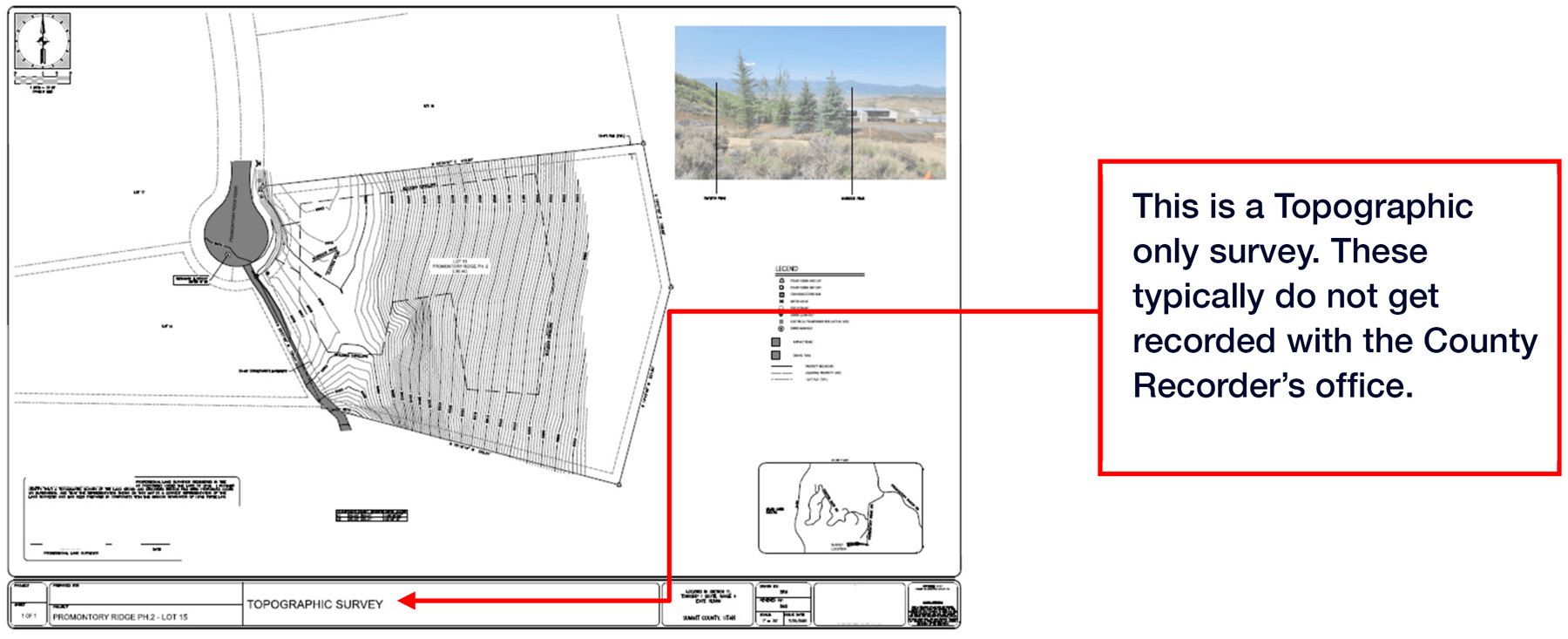 Topographic only survey example